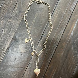 Loft gold heart necklace